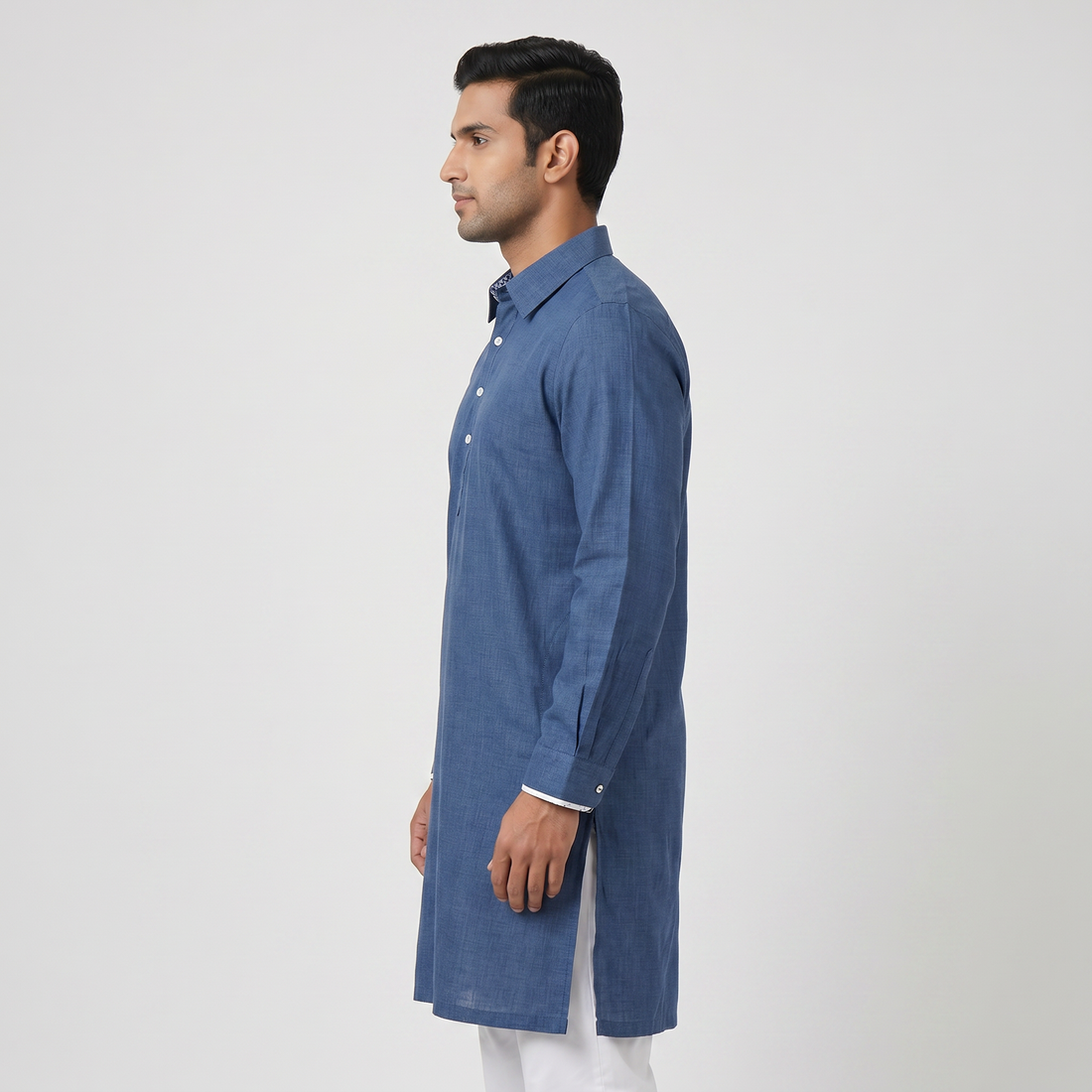 Solid Straight Long Kurta