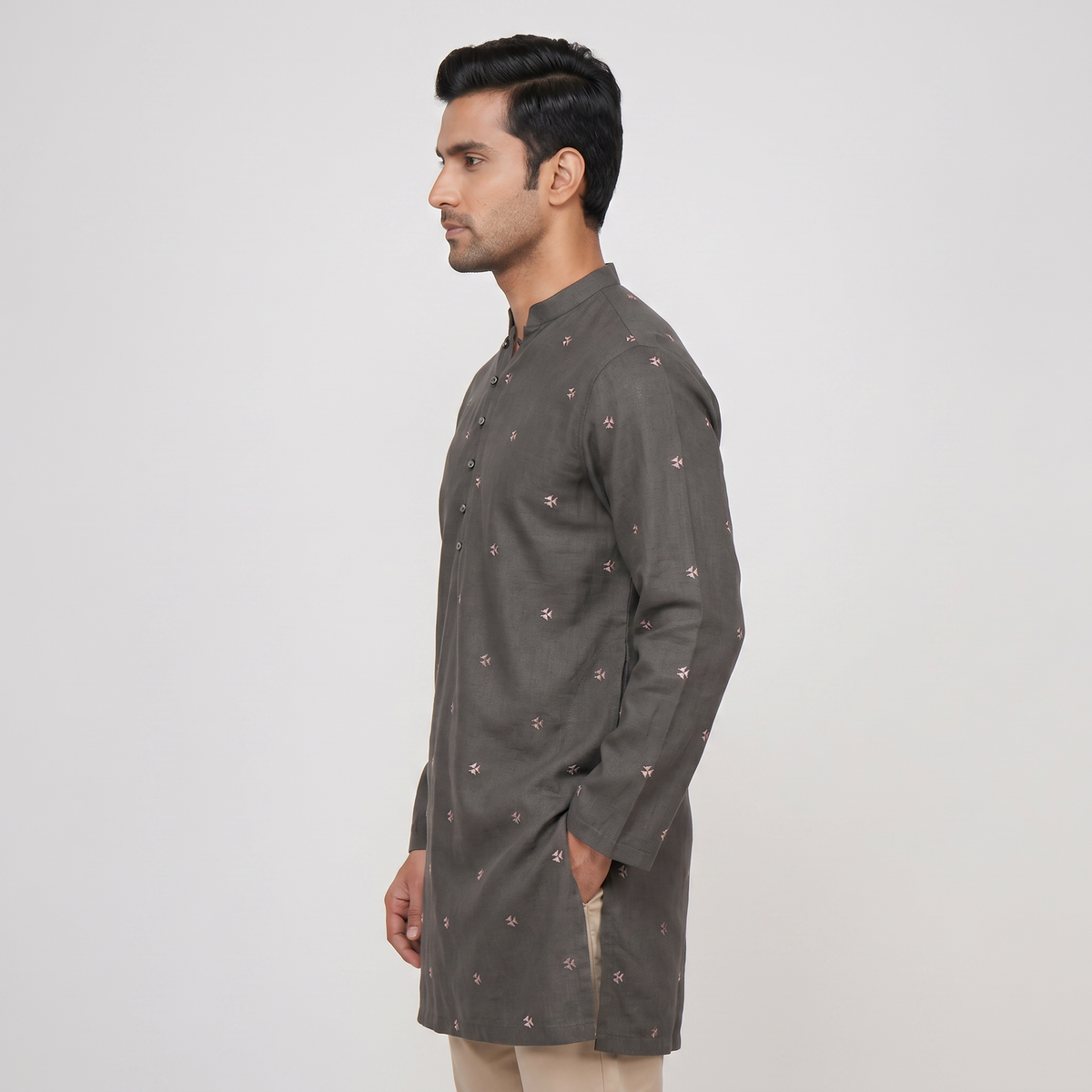 Embroidered Straight Long Kurta