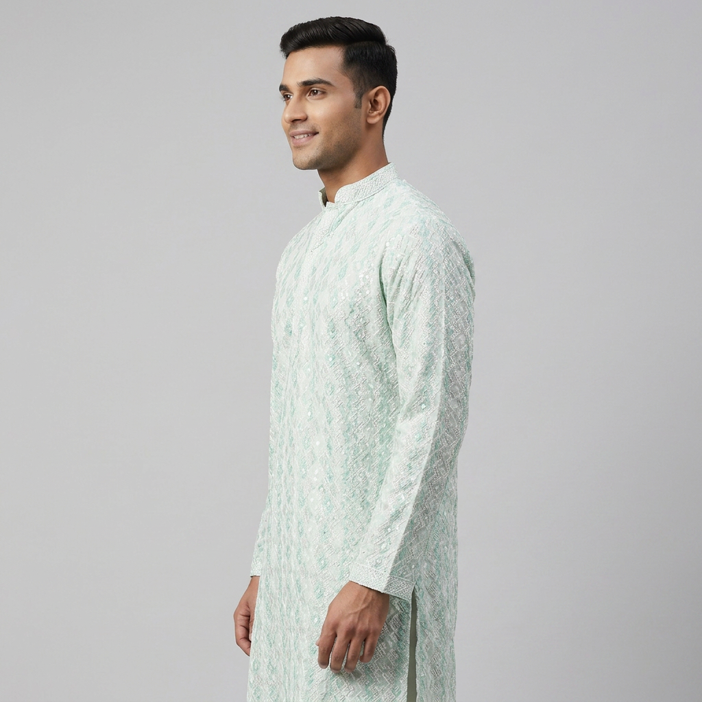 Embellished Straight Long Kurta