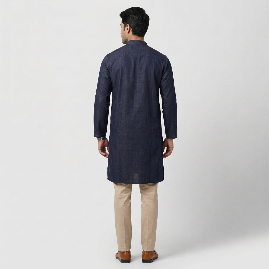 Solid Straight Long Kurta