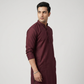 Solid Straight Long Kurta