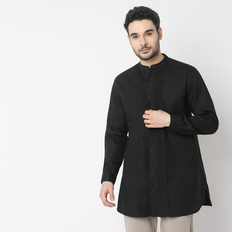 Regular Fit Solid Kurta