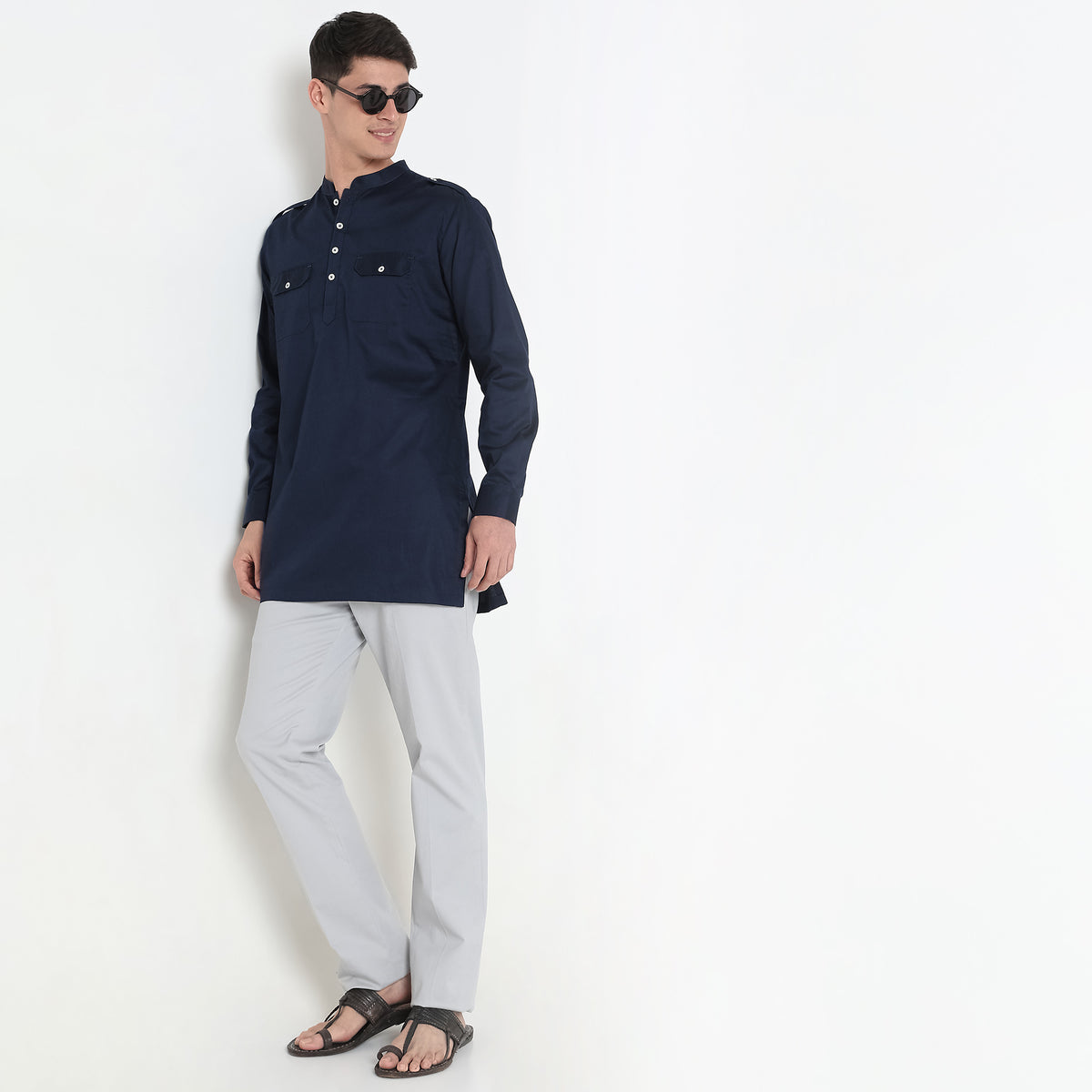 Regular Fit Solid Kurta