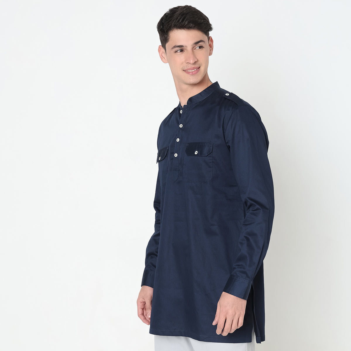 Regular Fit Solid Kurta