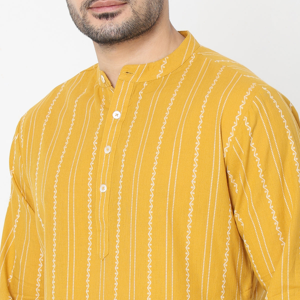 Regular Fit Striped Kurta