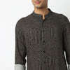 Regular Fit Printed Mandarin Collar Kurta