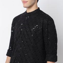 Embroidered Straight Kurta