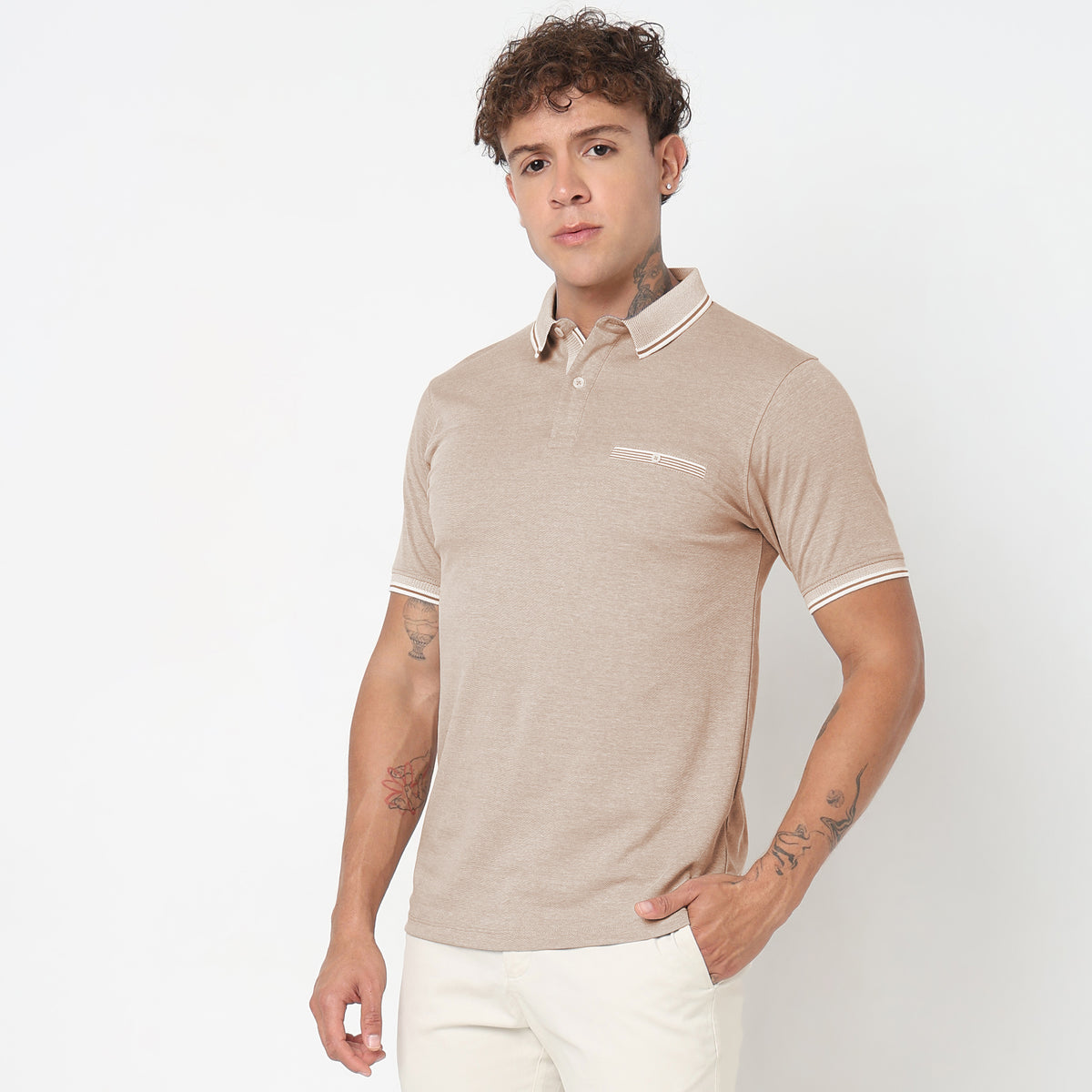 Regular Fit Structured Polo T-Shirt