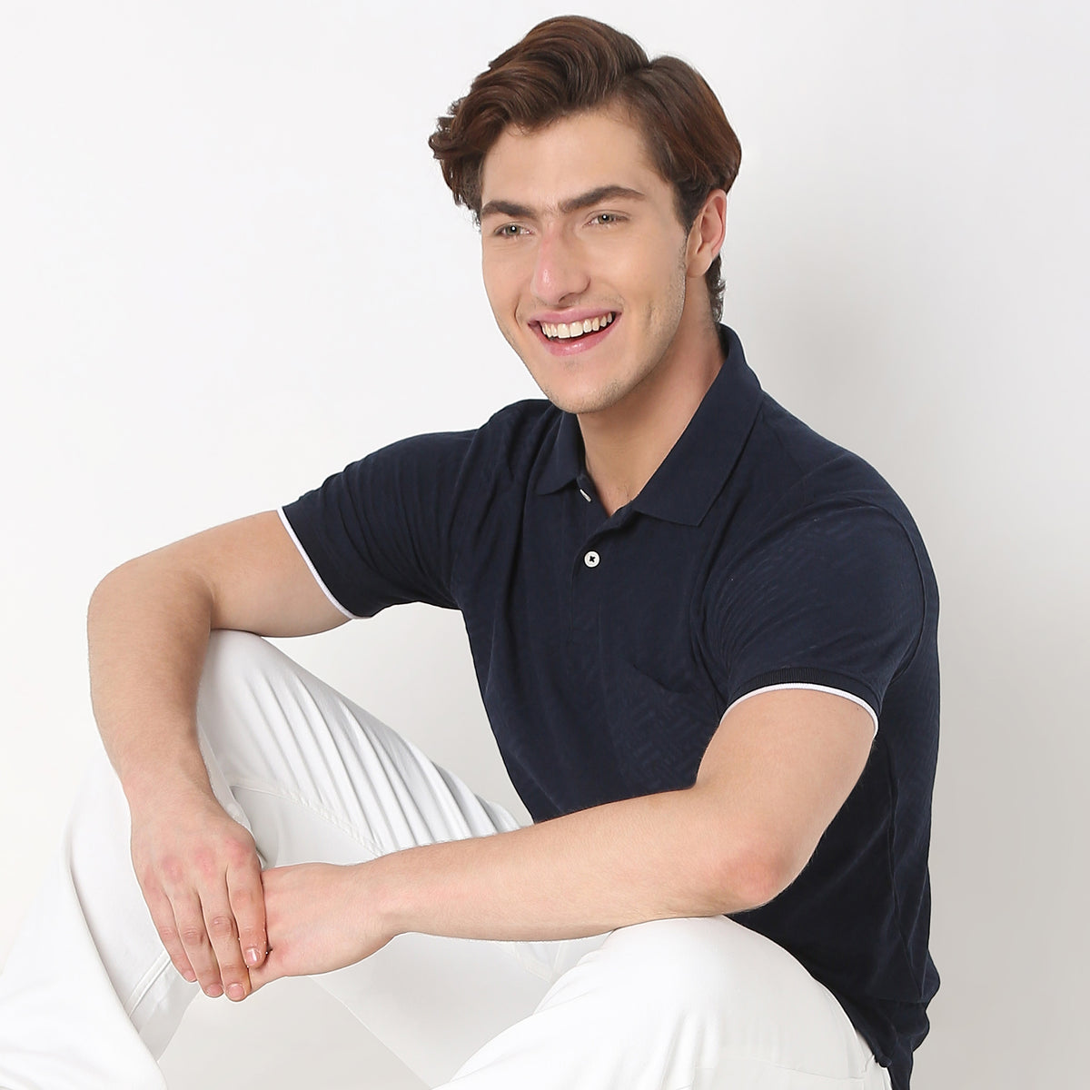 Regular Fit Structured Polo T-Shirt