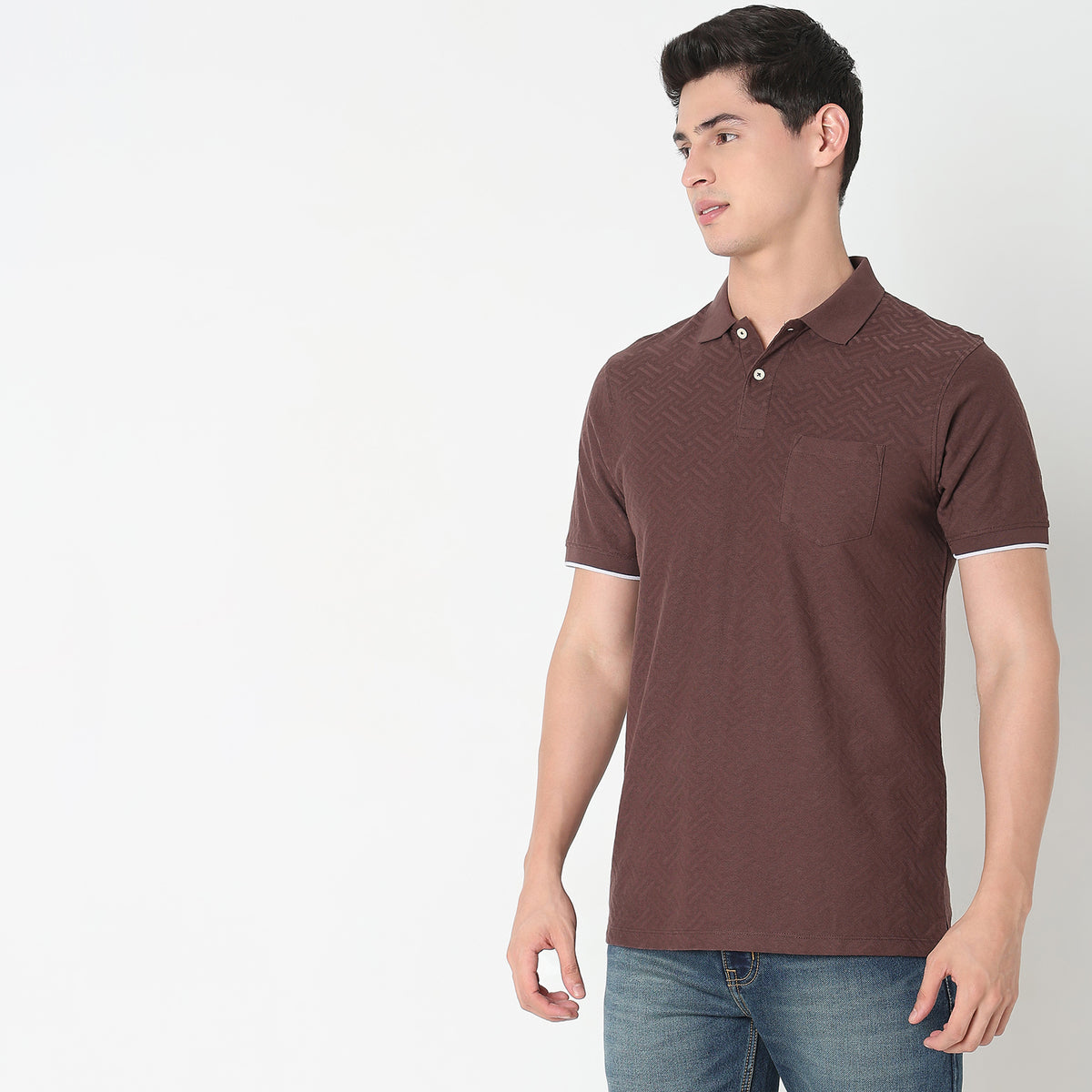 Regular Fit Structured Polo T-Shirt