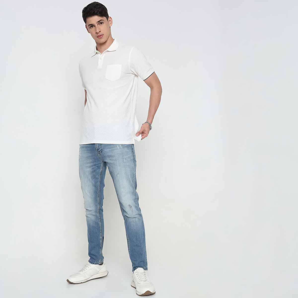 Regular Fit Structured Polo T-Shirt