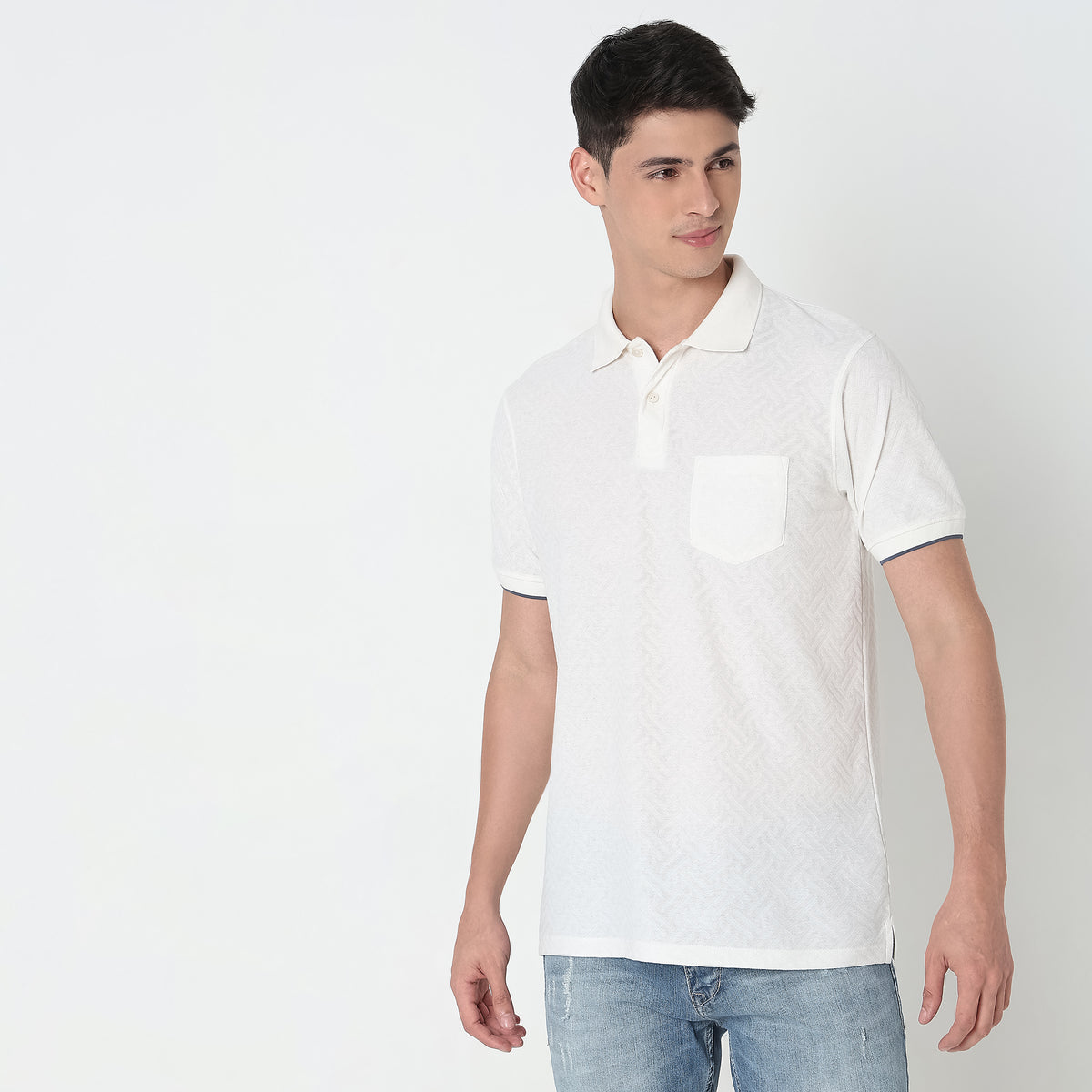 Regular Fit Structured Polo T-Shirt