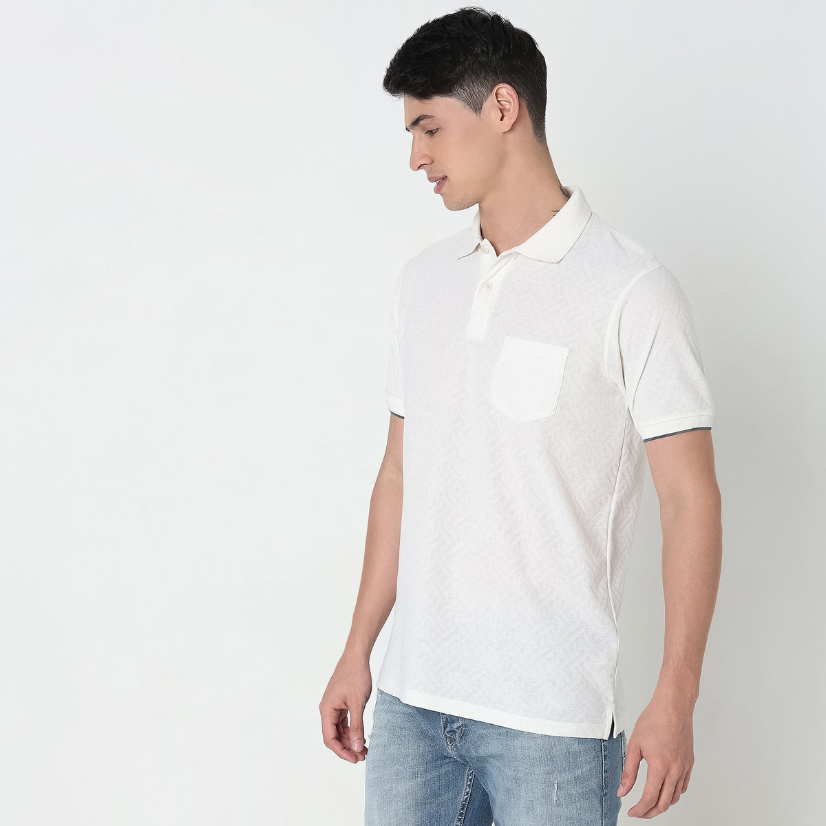 Regular Fit Structured Polo T-Shirt