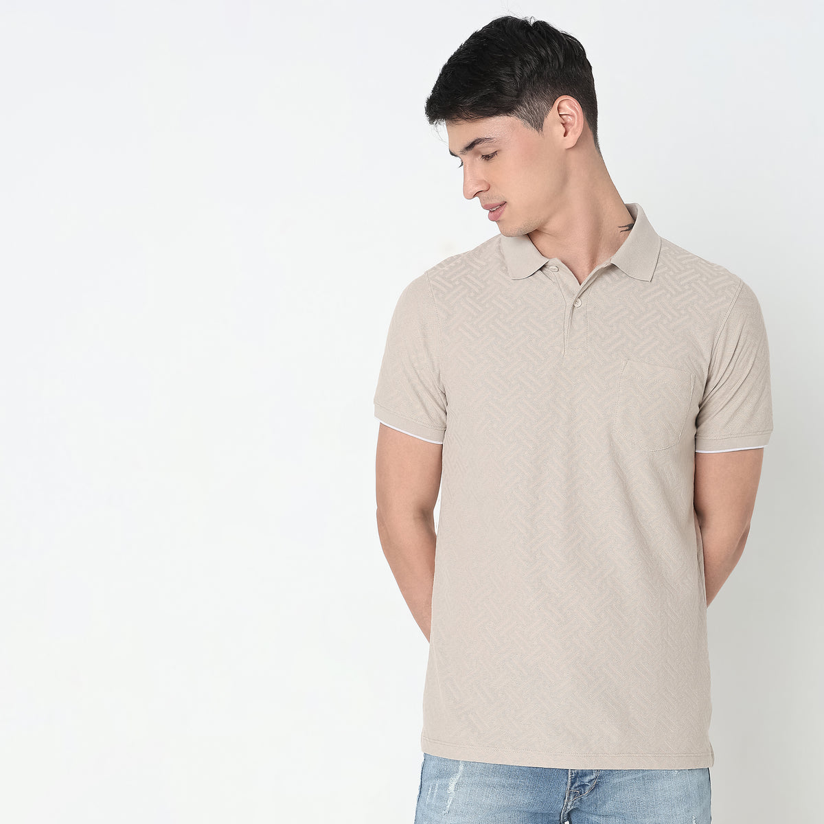 Regular Fit Structured Polo T-Shirt