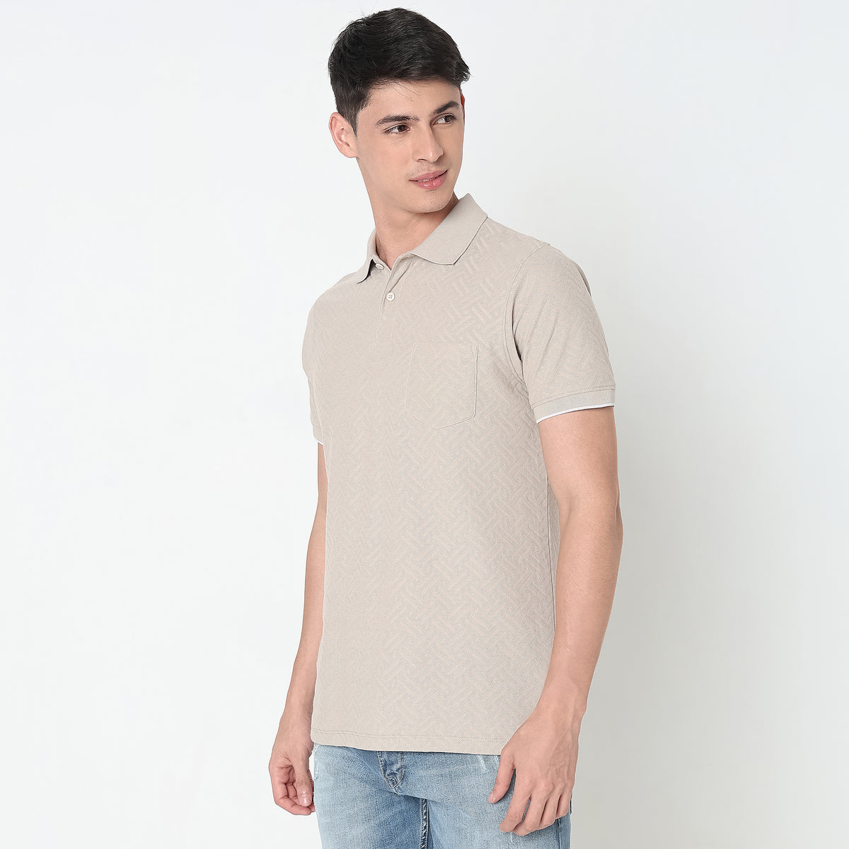 Regular Fit Structured Polo T-Shirt