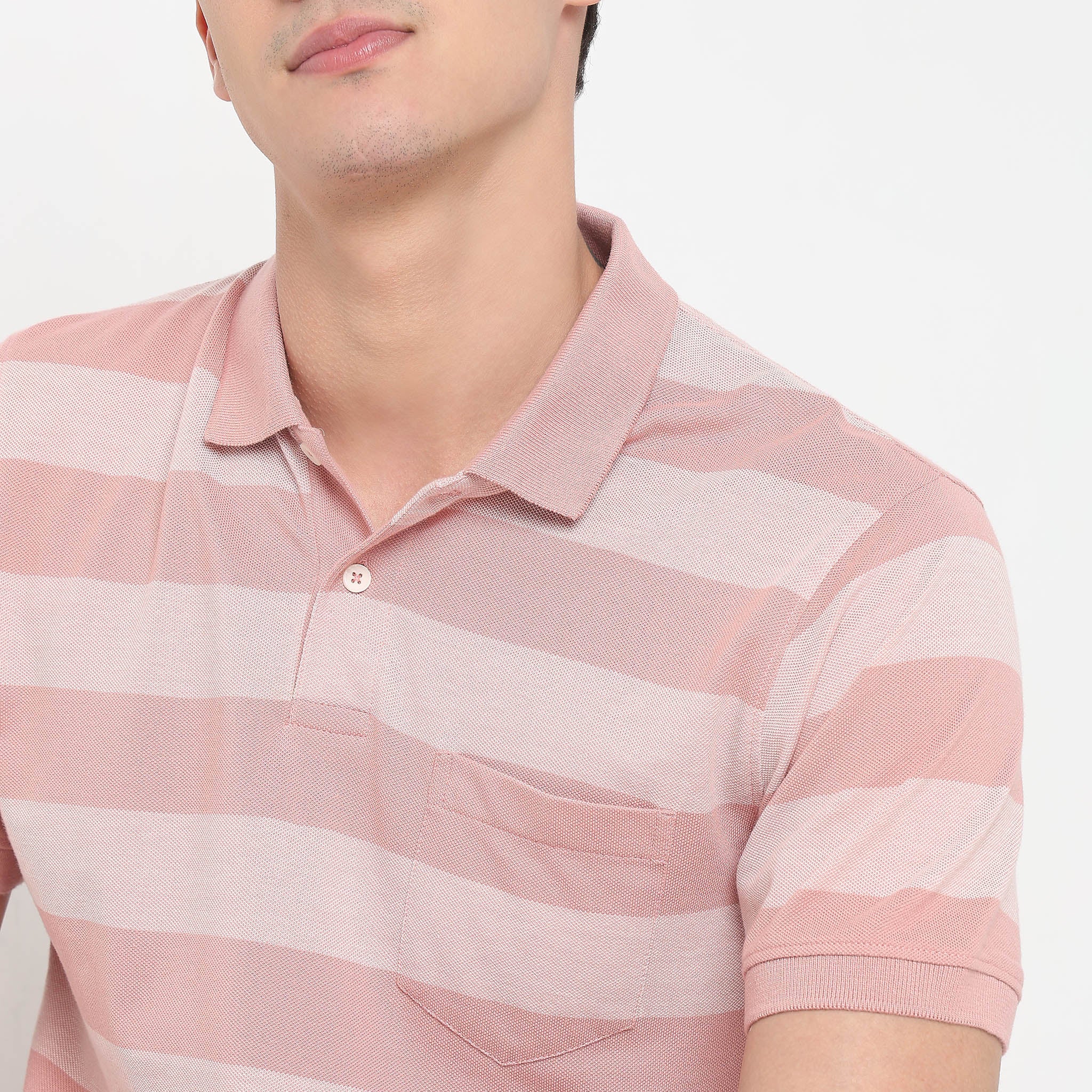 Regular Fit Striped Polo T-Shirt