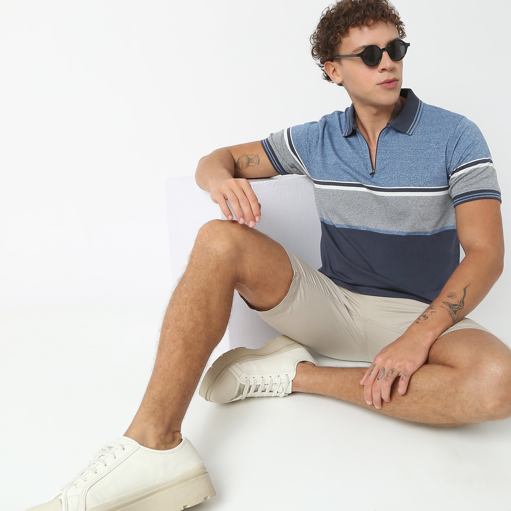 Regular Fit Striped Polo T-Shirt 