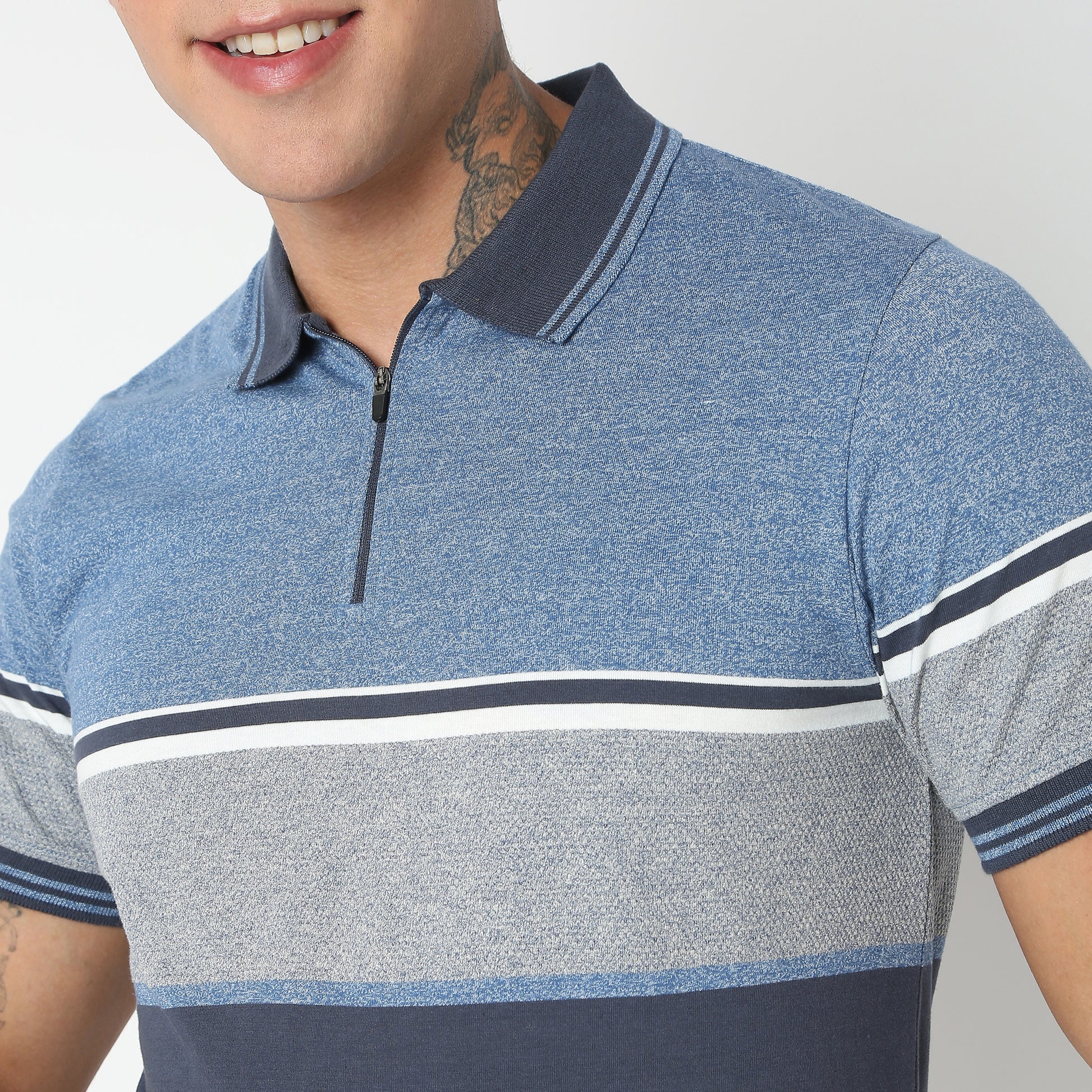 Regular Fit Striped Polo T-Shirt 