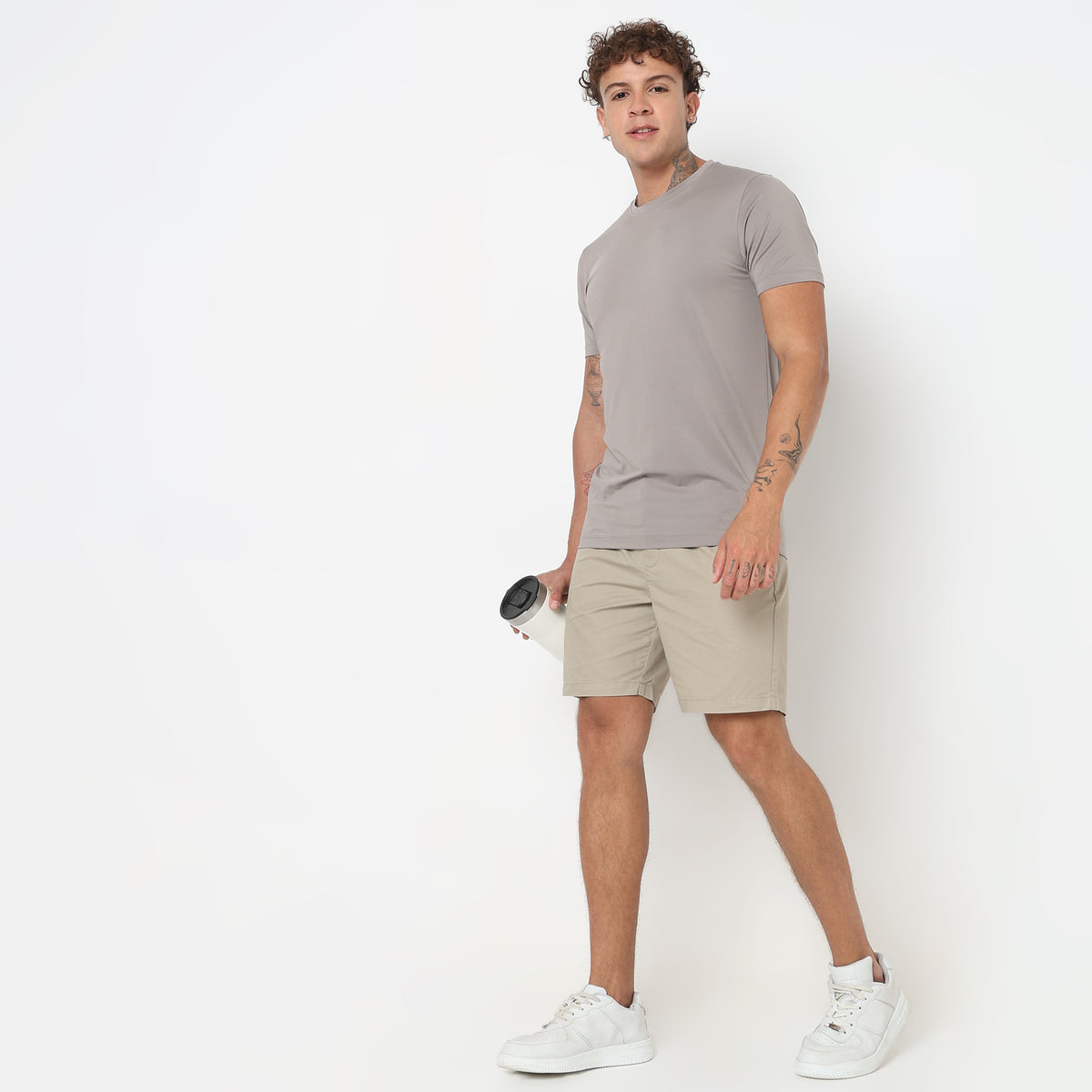 Regular Fit Solid T-Shirt