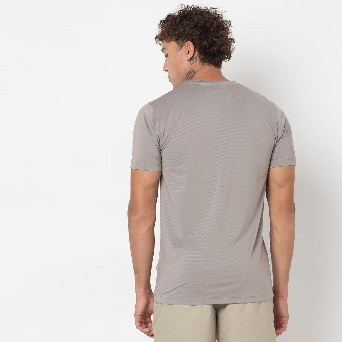 Regular Fit Solid T-Shirt