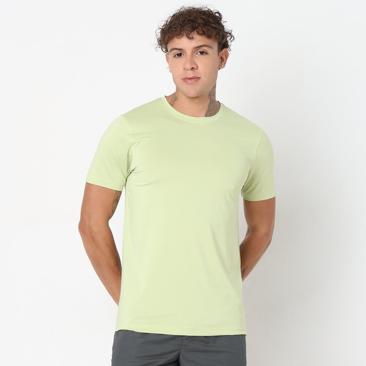 Regular Fit Solid T-Shirt