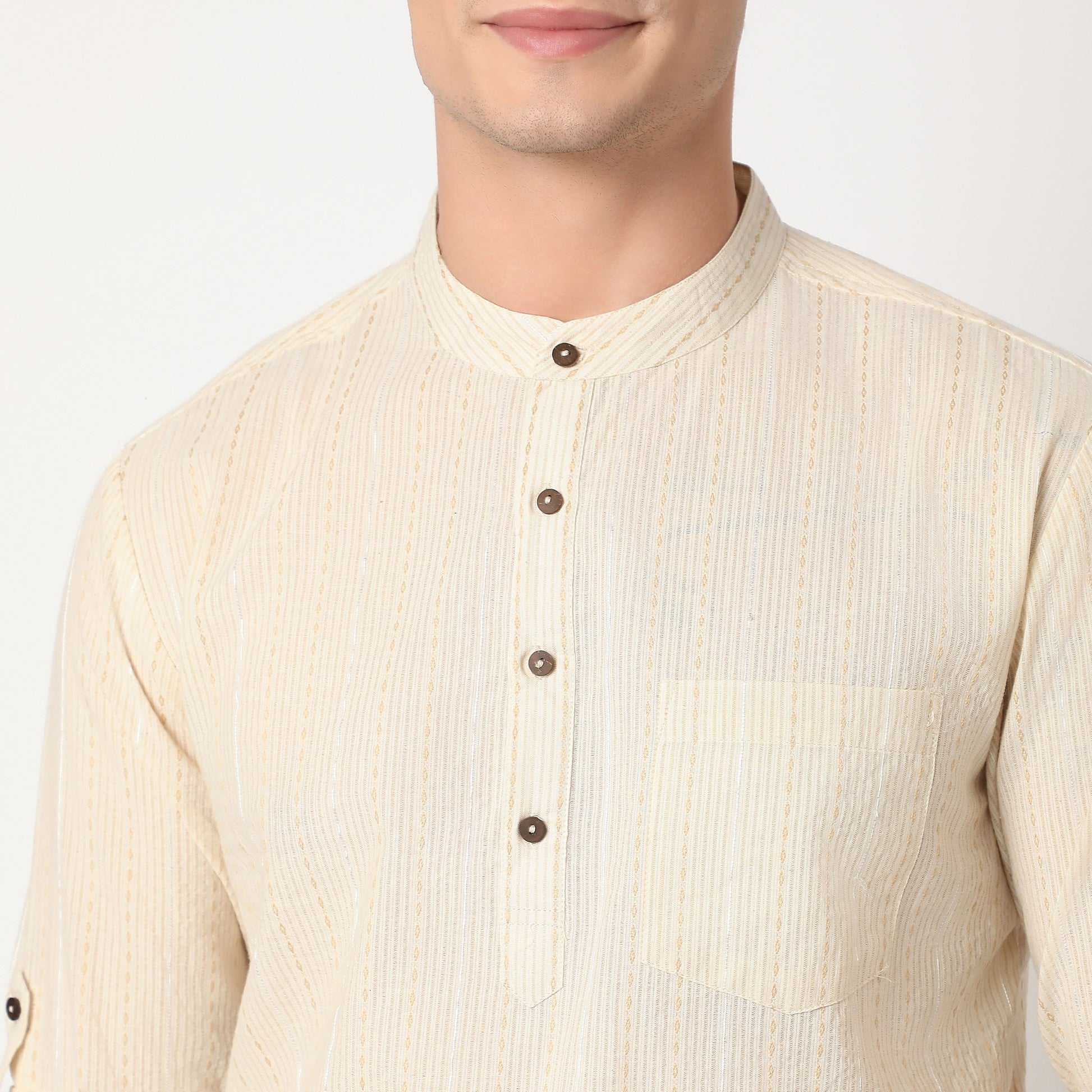 Regular Fit Striped Kurta
