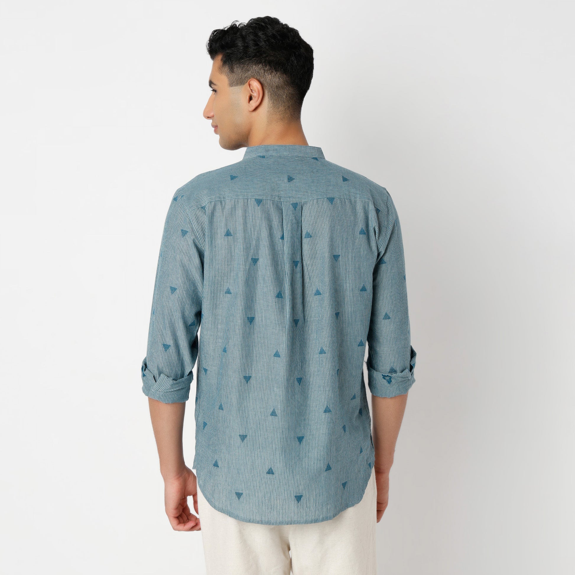 Regular Fit Jacquard Short Length Kurta