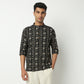 Regular Fit Printed Mandarin Collar Kurta
