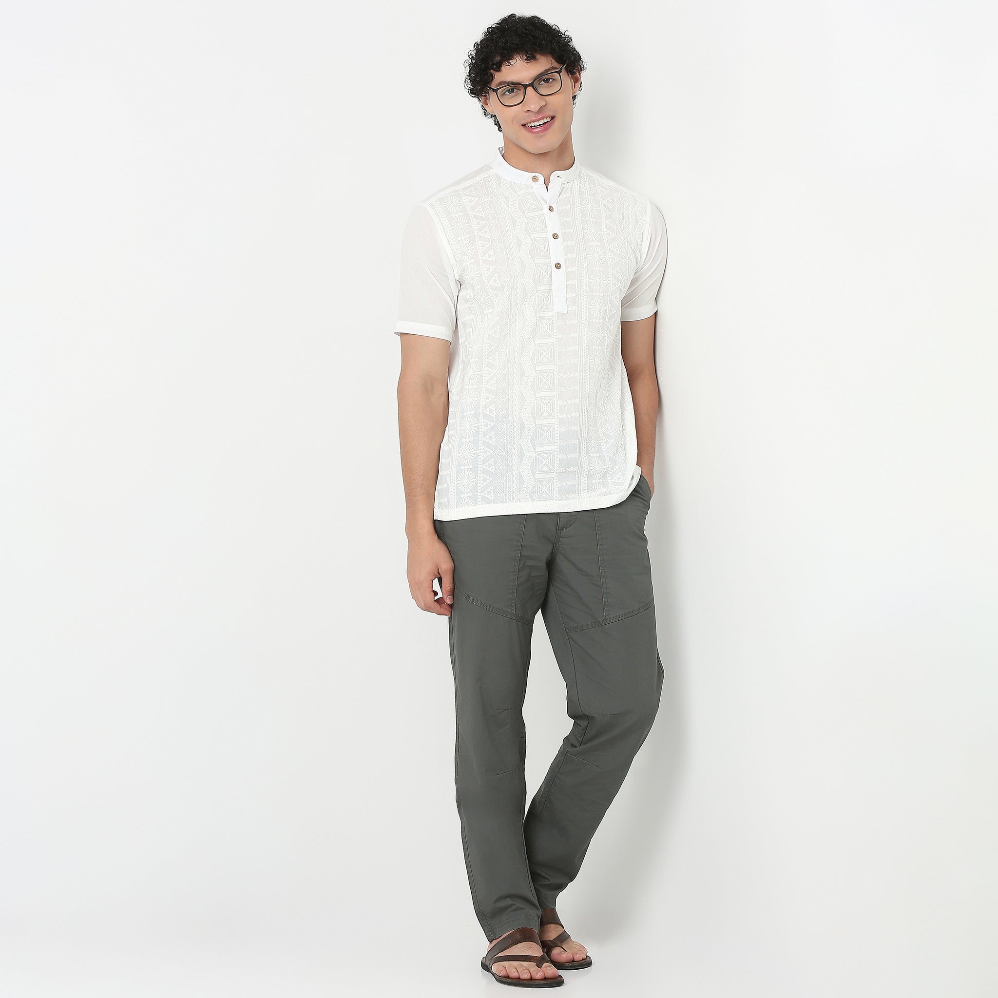 Embroidered Short Kurta