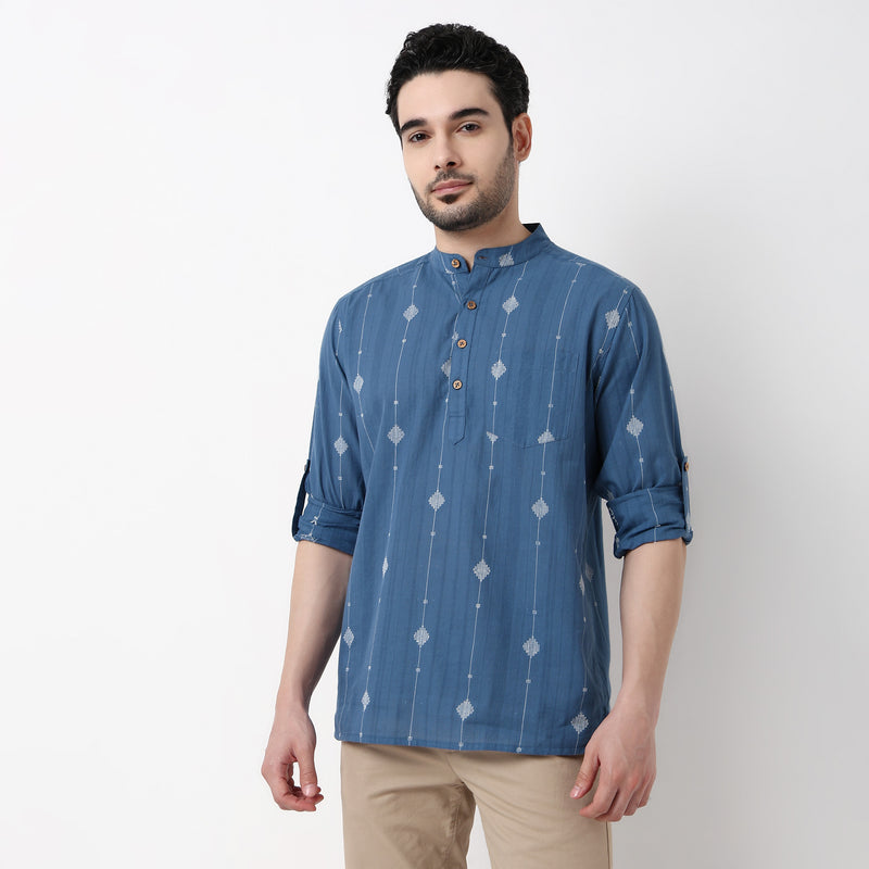 Dobby Short Kurta