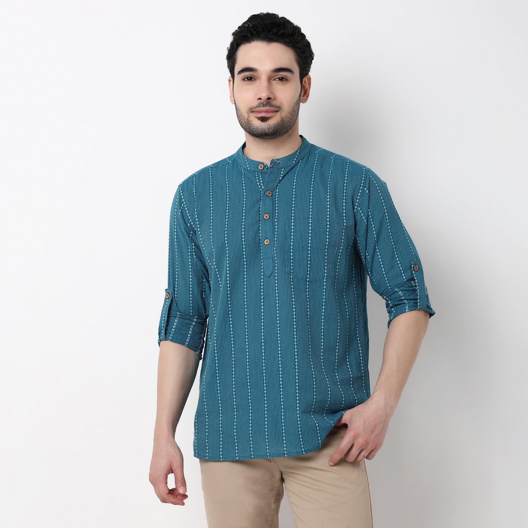 Dobby Short Kurta