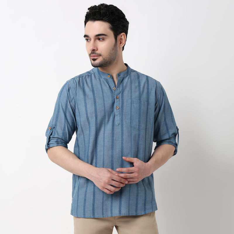 Dobby Short Kurta
