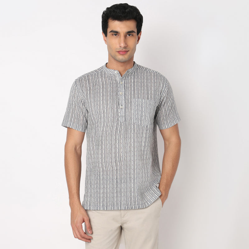 Cotton Printed Short Kurta