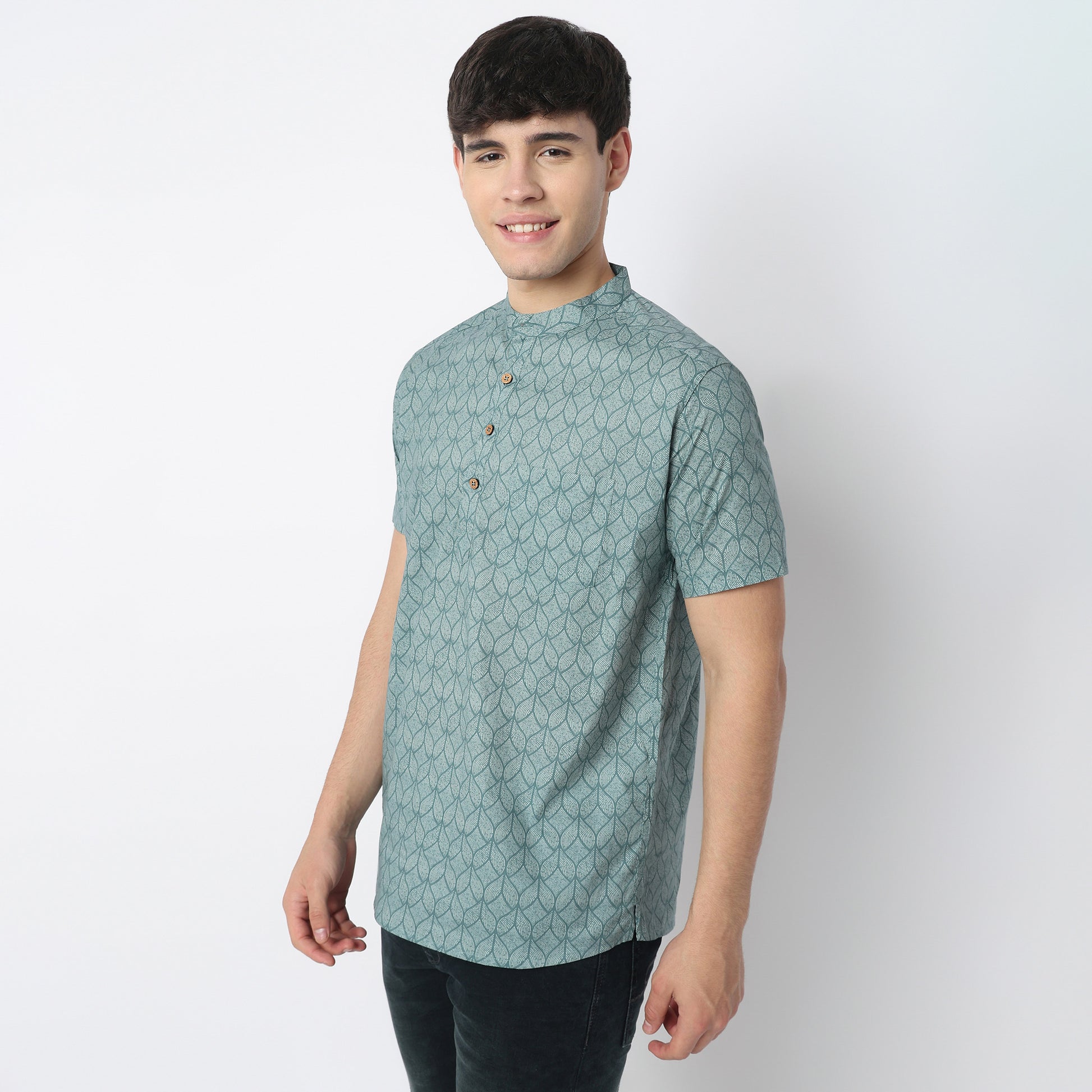 Cotton Printed Short Kurta