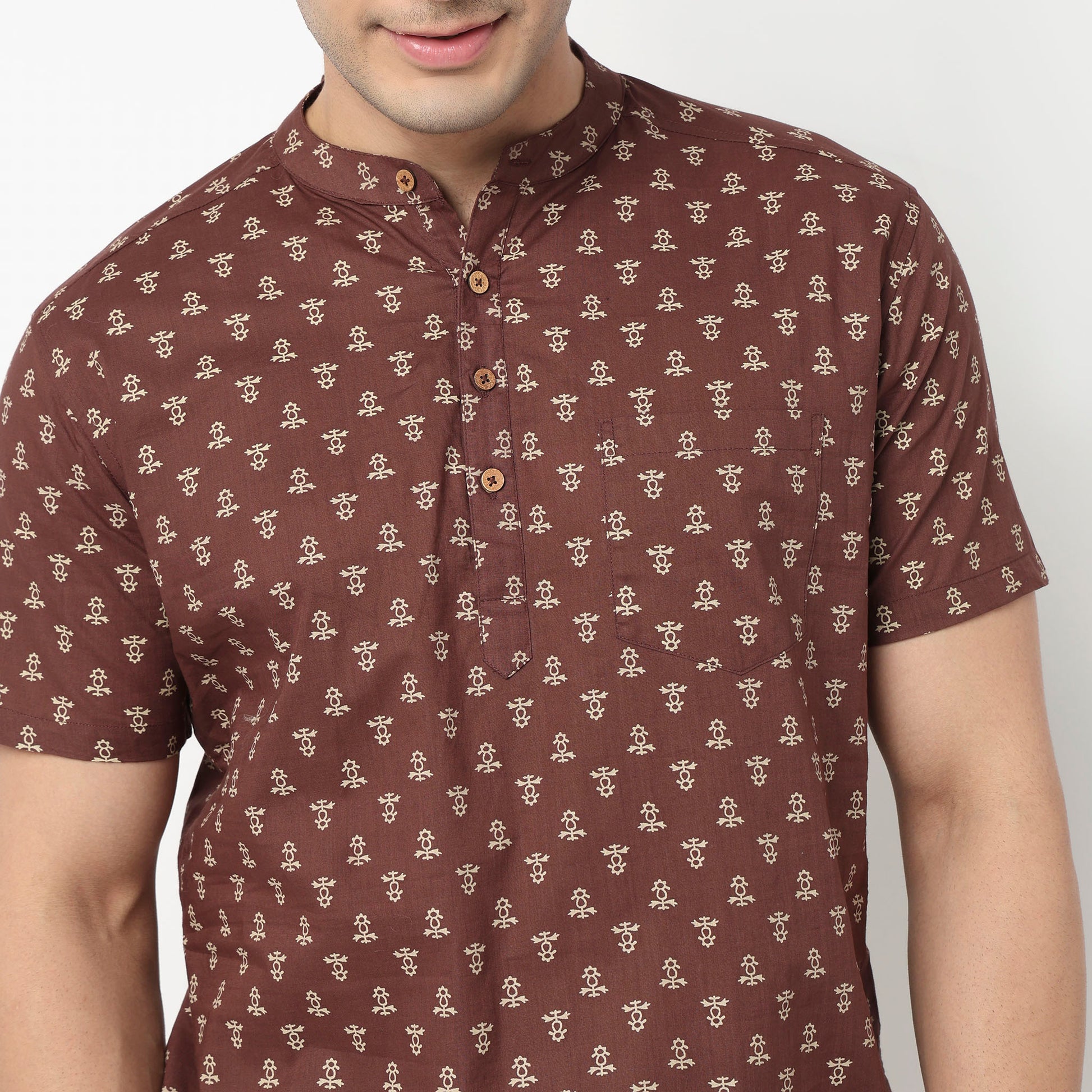 Cotton Printed Short Kurta