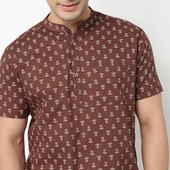 Cotton Printed Short Kurta