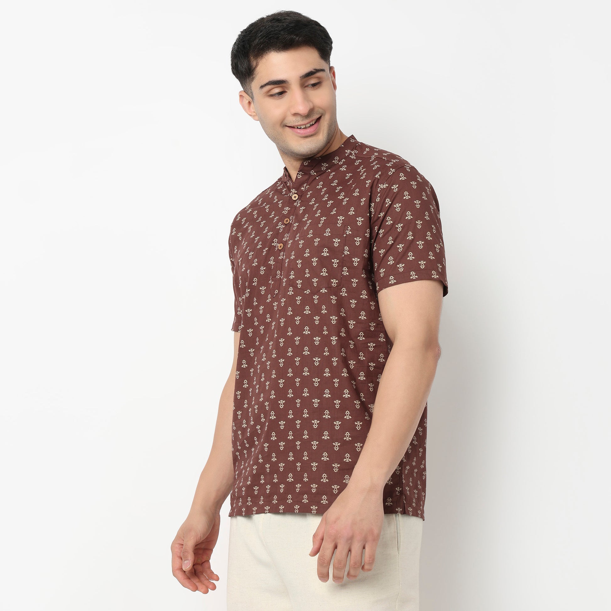 Cotton Printed Short Kurta