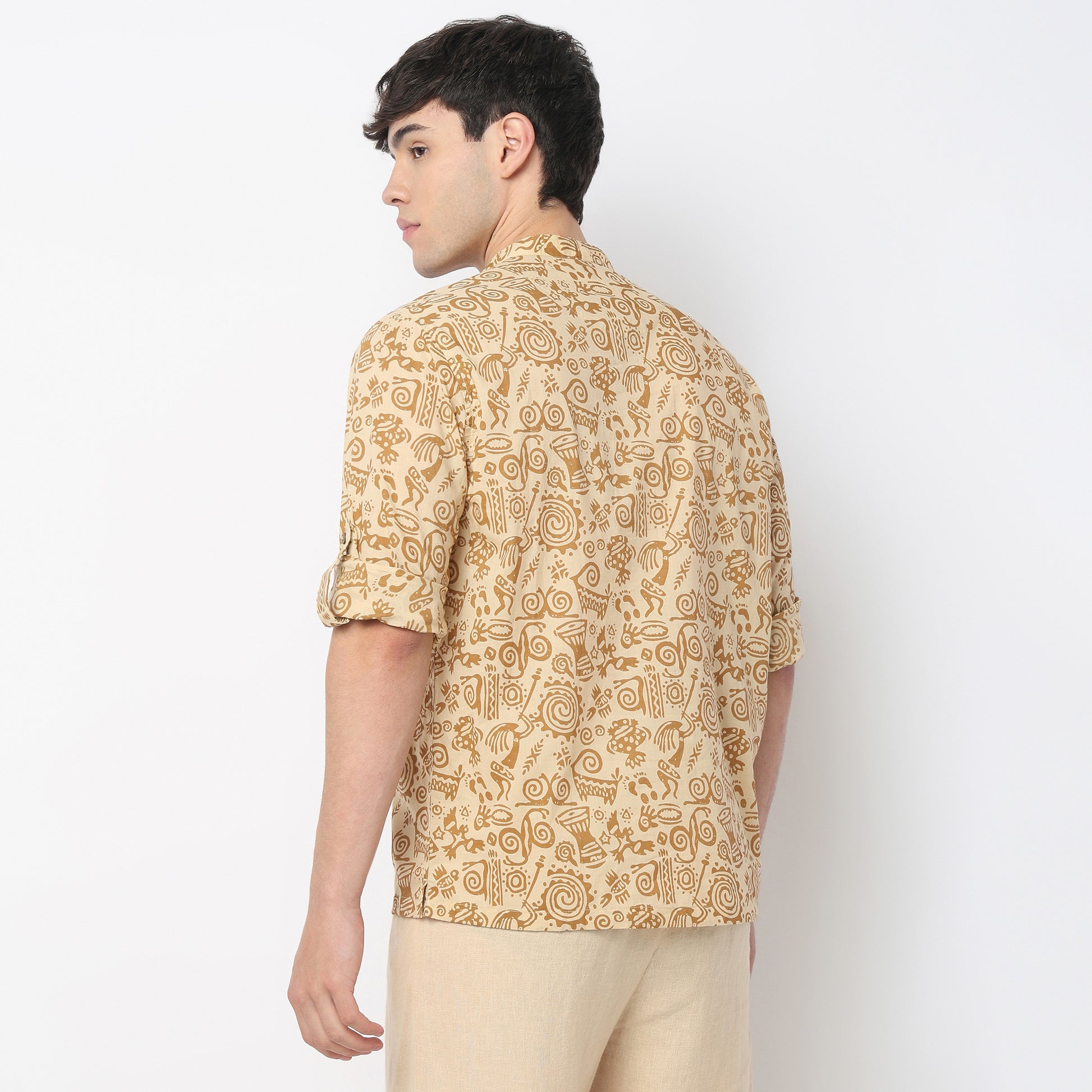 Printed Cotton Short Kurta