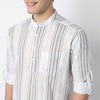 Striped Cotton Short Kurta