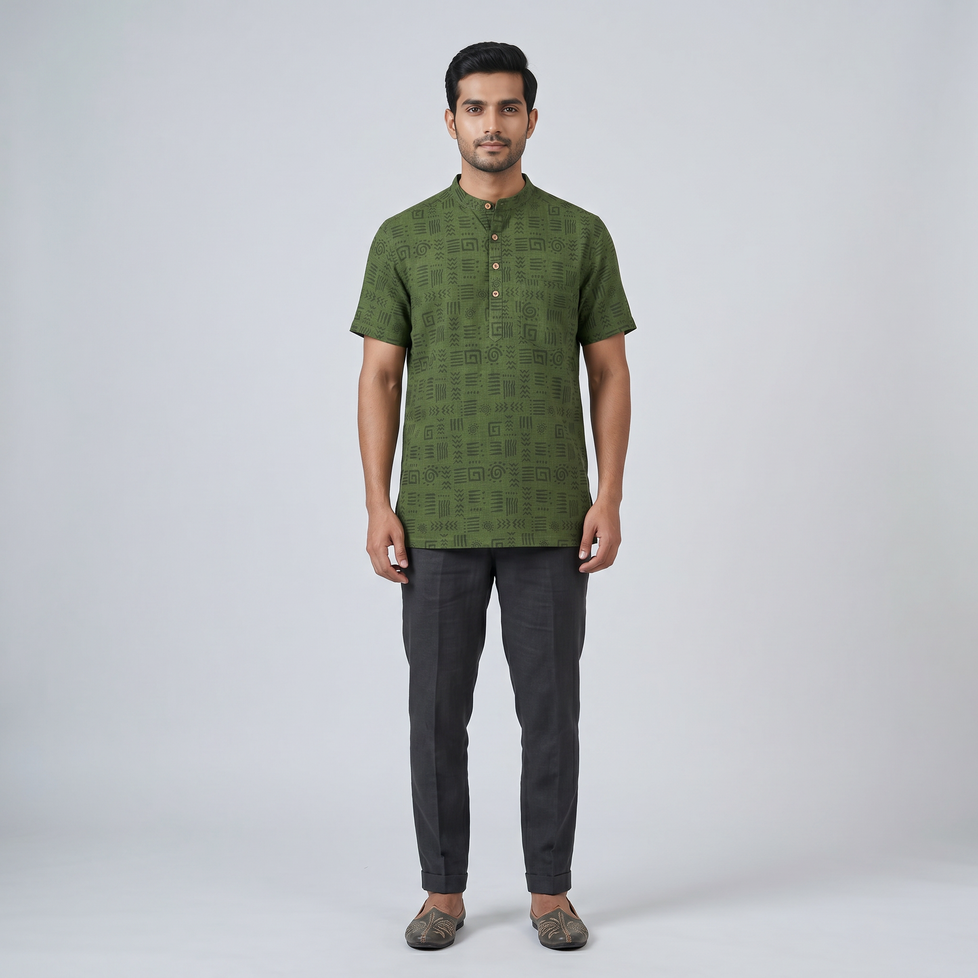Cotton Printed Short Kurta