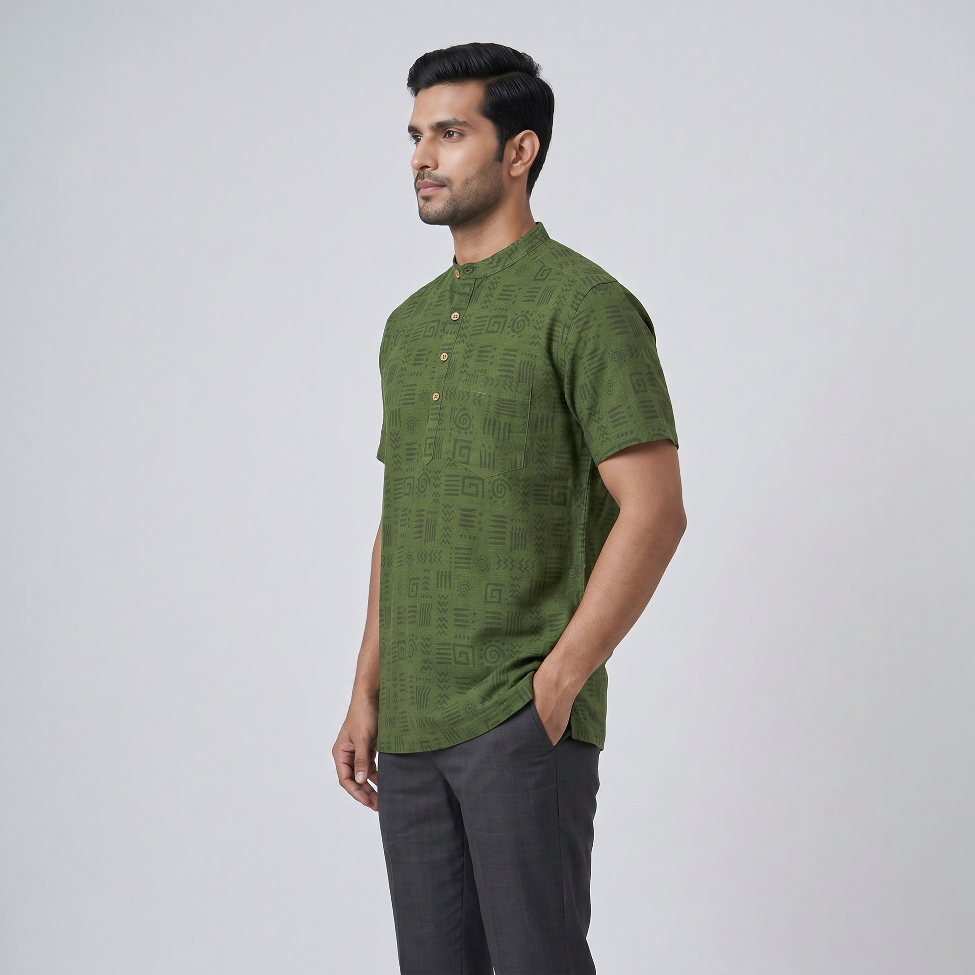 Cotton Printed Short Kurta