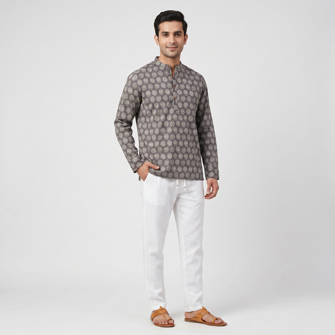 Cotton Printed Short Kurta