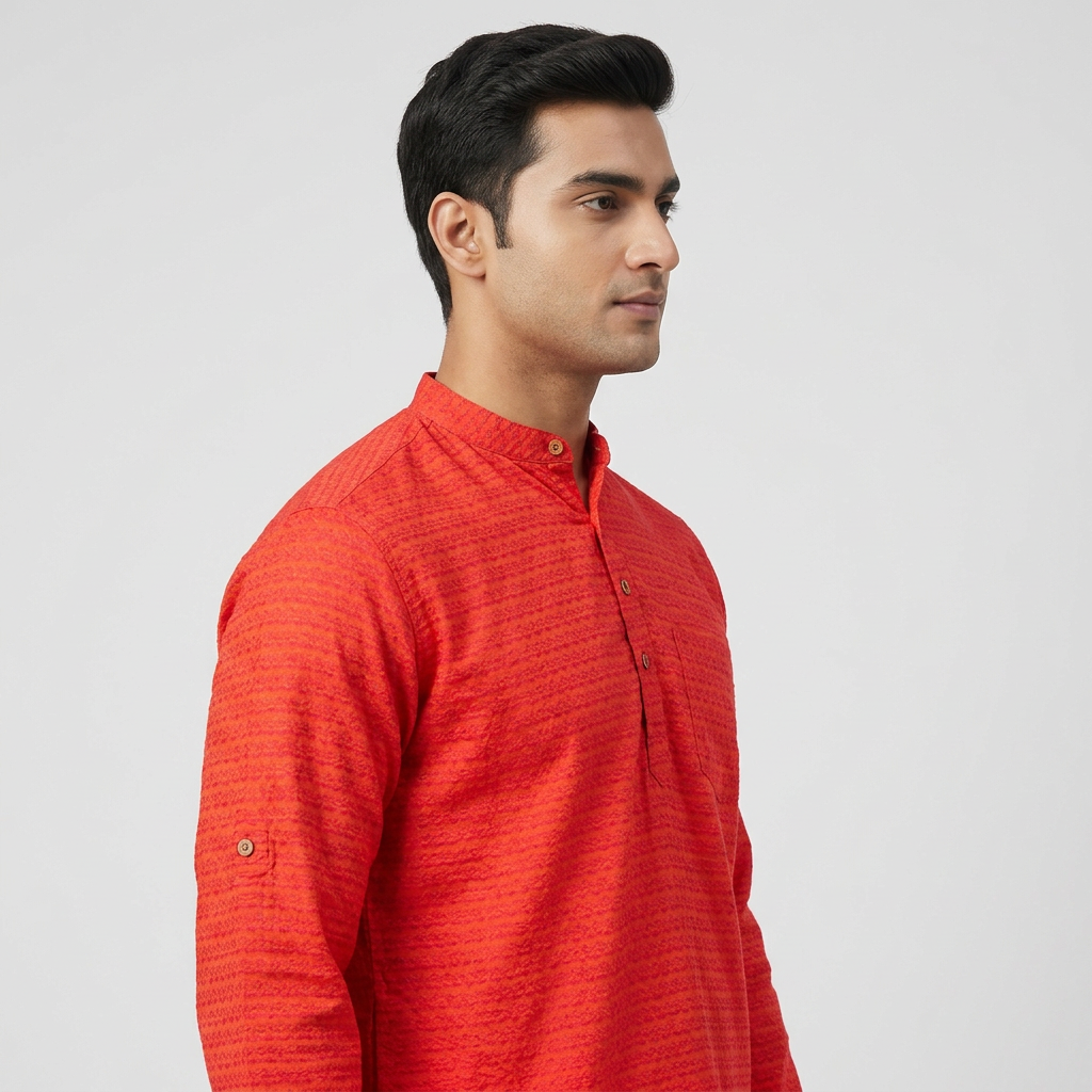 Cotton Yarn Dyed Kurta