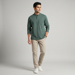 Cotton Abstract Short Kurta