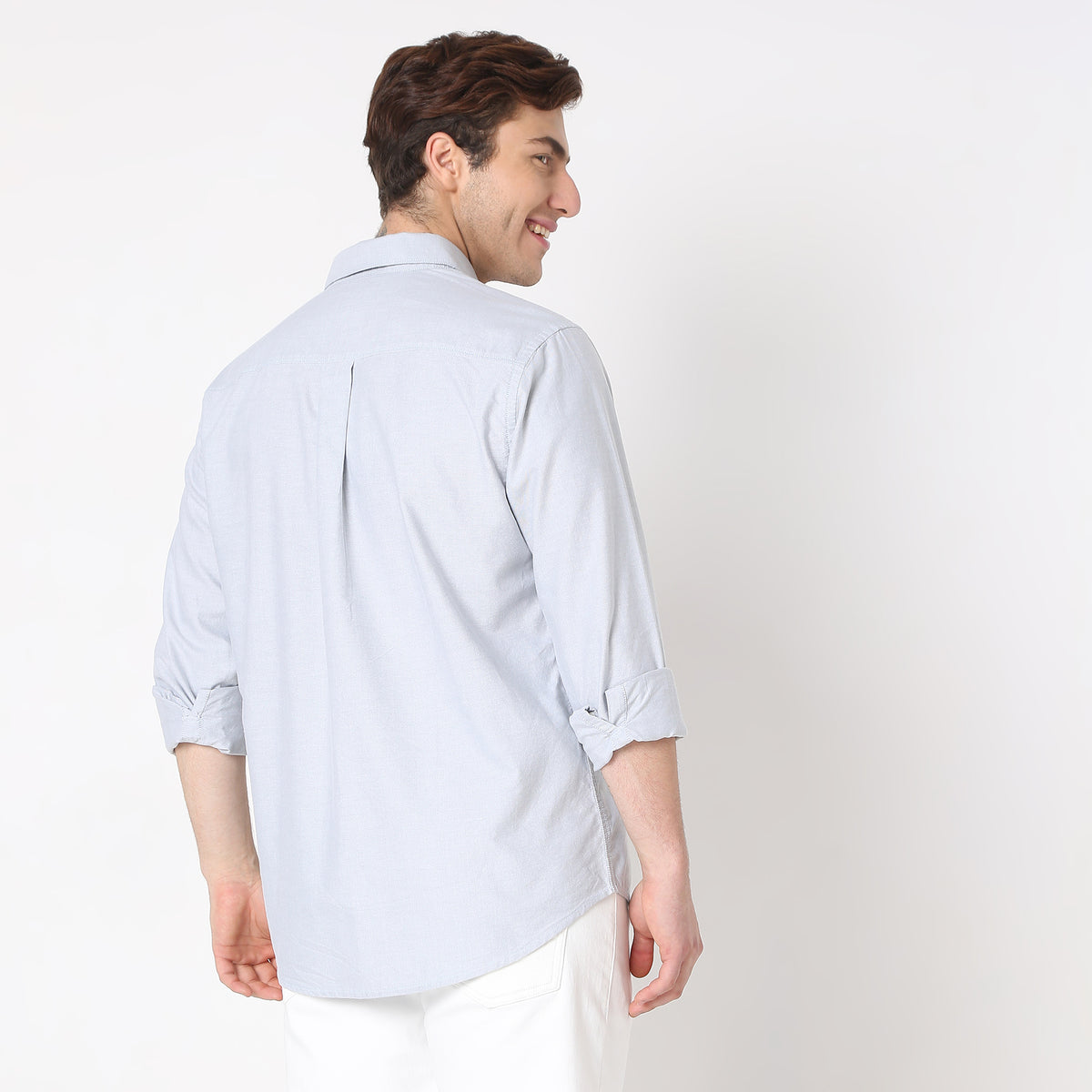 Slim Fit Solid Shirt