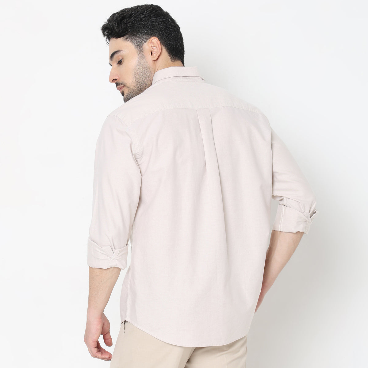 Slim Fit Solid Shirt