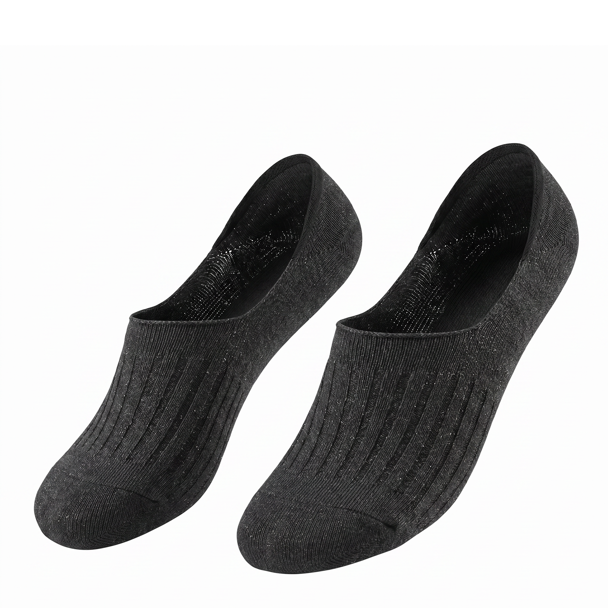 Men Solid No Show Socks - Pack of 3