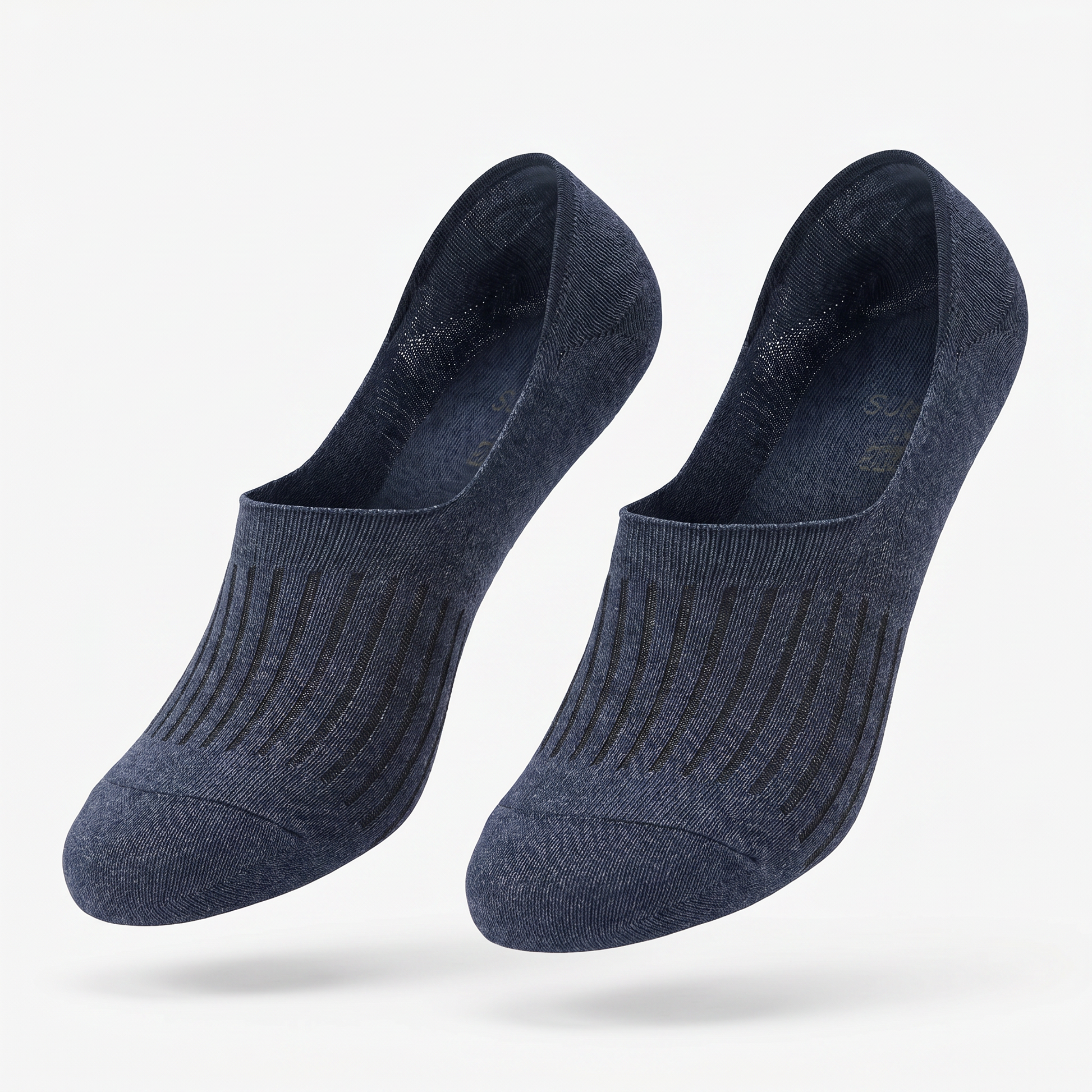 Men Solid No Show Socks - Pack of 3