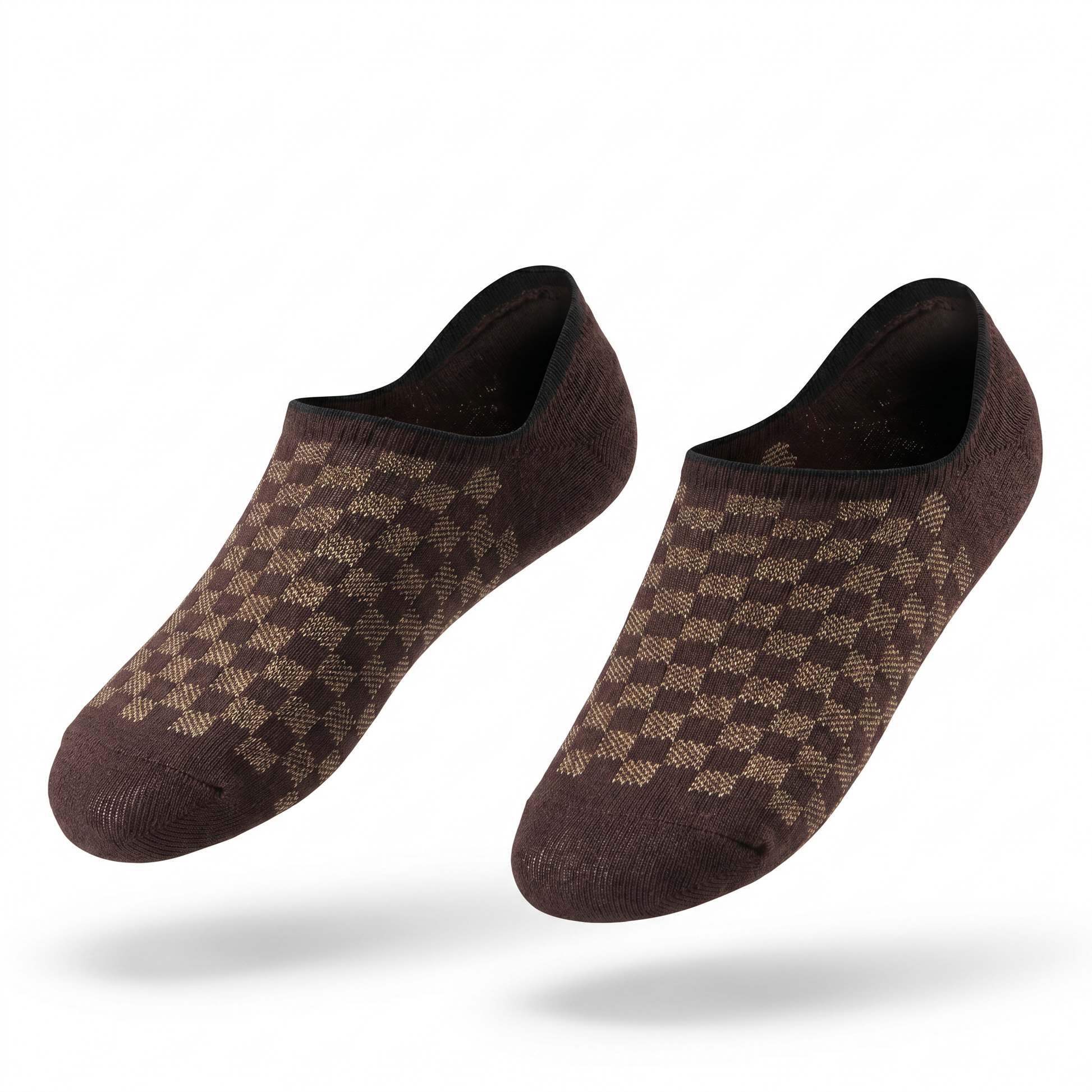 Men Solid No Show Socks - Pack of 2