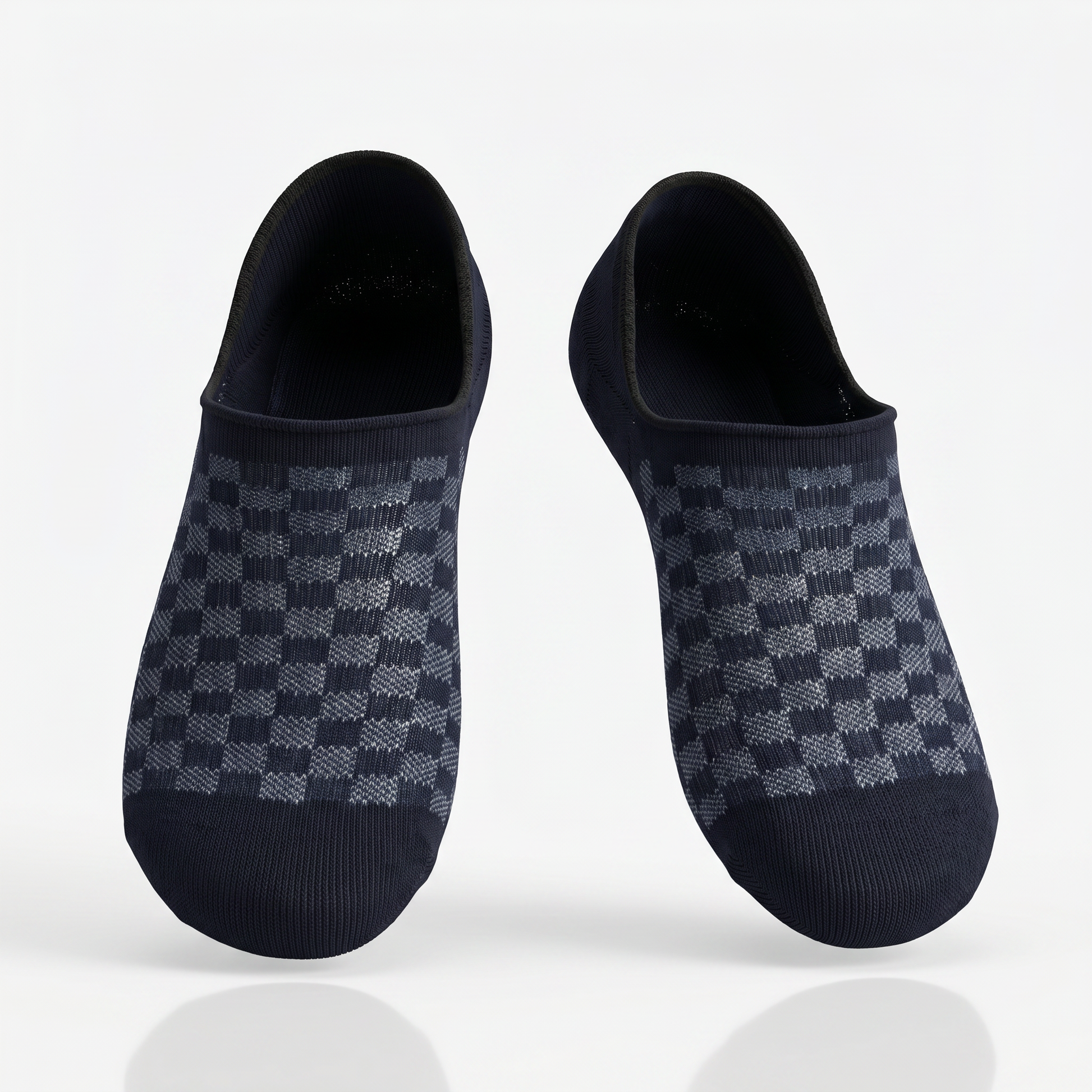 Men Solid No Show Socks - Pack of 2